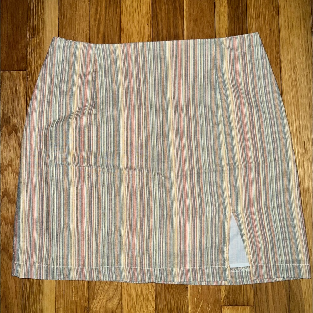 Striped mini skirt